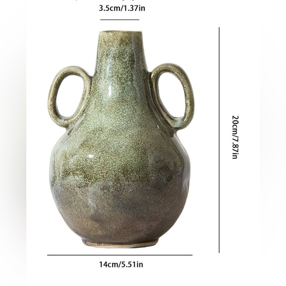 Nordic home Amphora-Style Ceramic Vase with Rustic Patina sold Amazon $135 - Picture 5 of 6